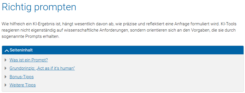 Richtig prompten - Uni Wien